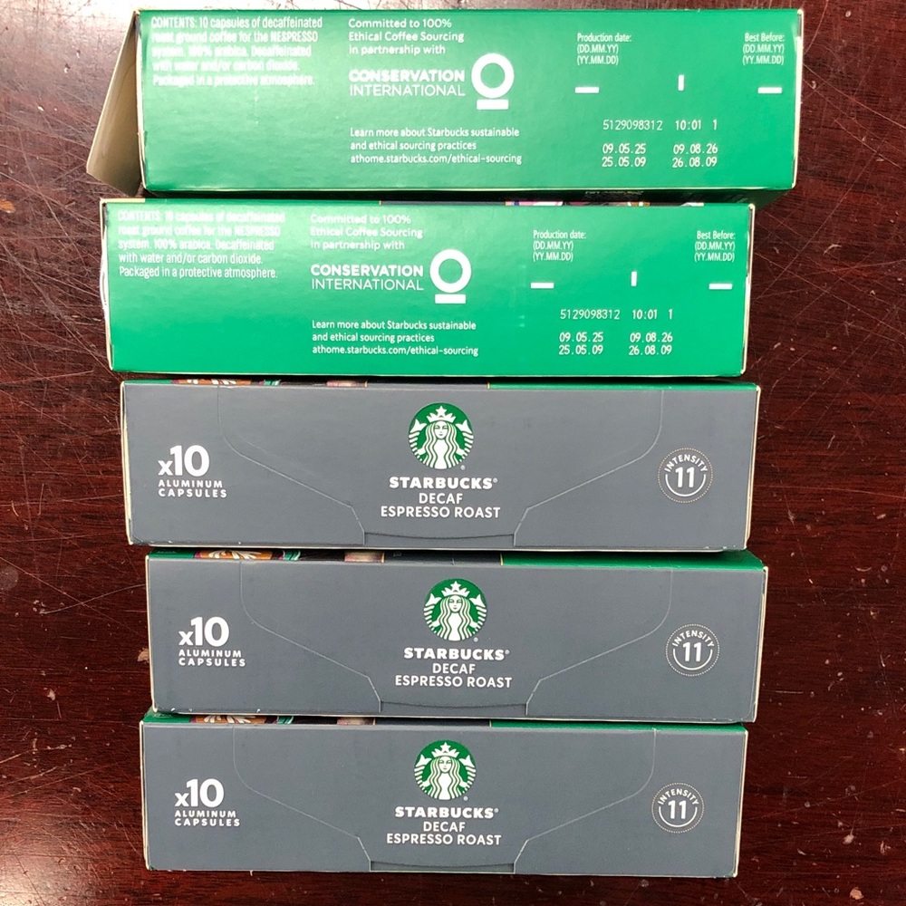 Starbucks Green Decaf Espresso Roast Coffee Pods - Picture 2 of 5